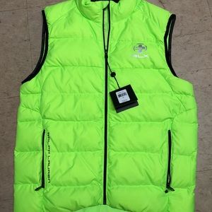 Ralph Lauren volt green silver vest NEW